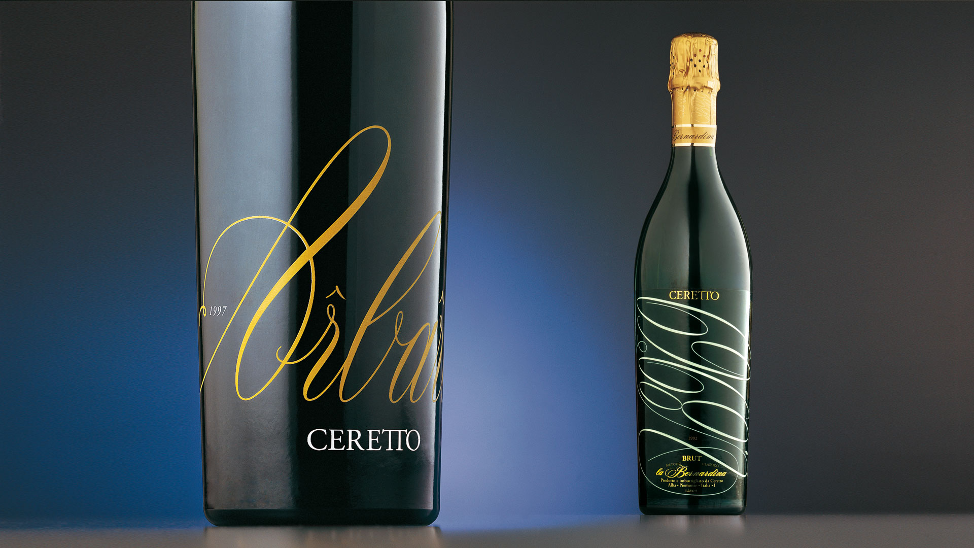 Ceretto bottle design