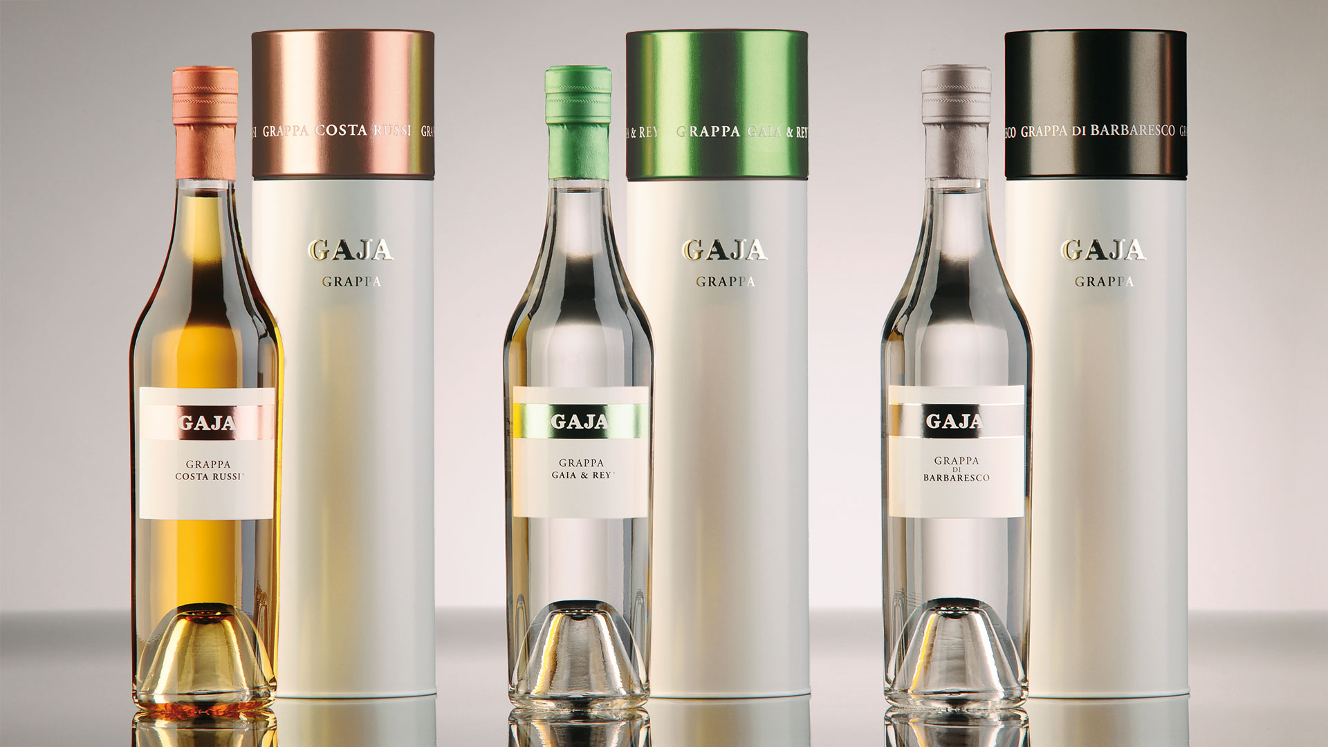 Gaja grappa packaging