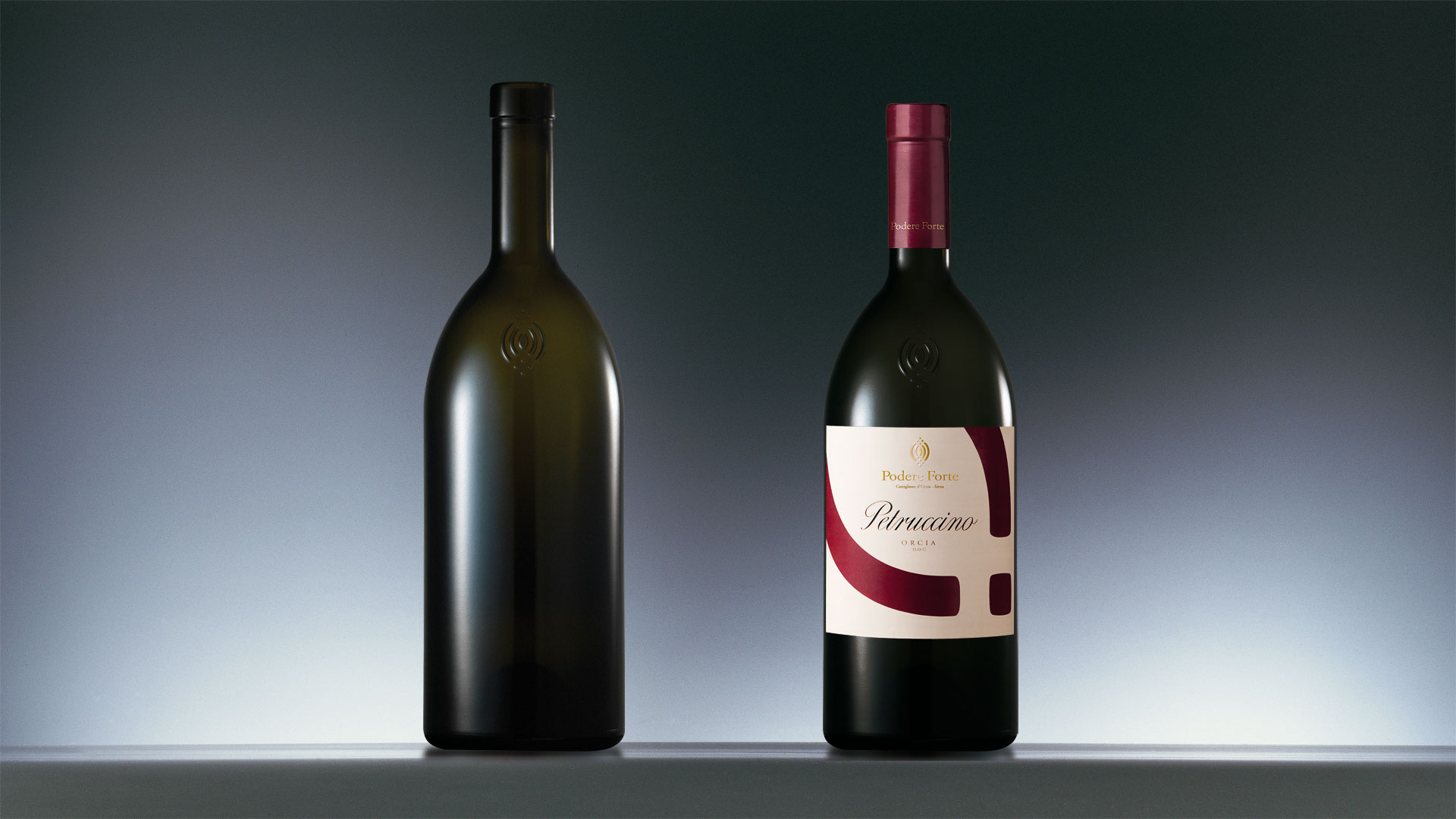 Podere Forte Wine bottle design