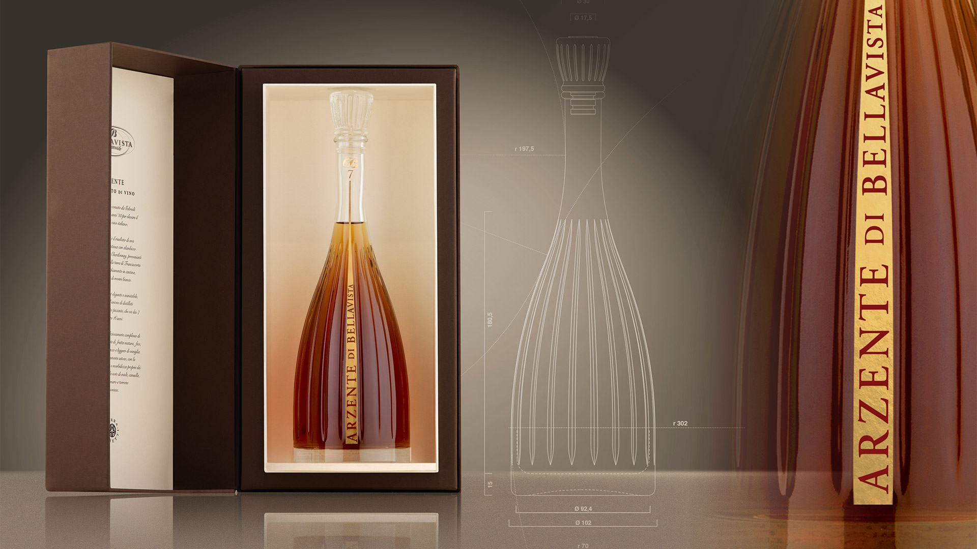 Terra Moretti Arzente bottle design