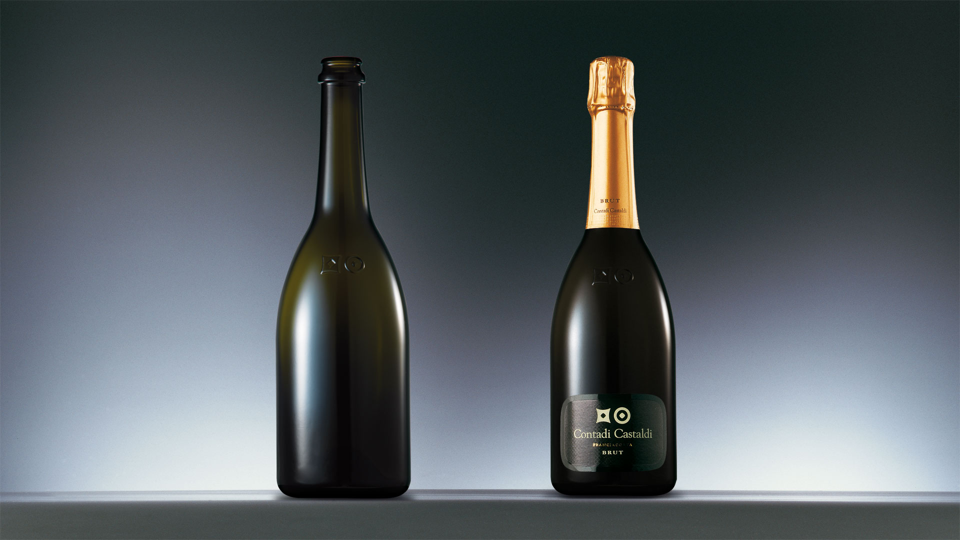 Terra Moretti Contadi Castaldi brut bottle design