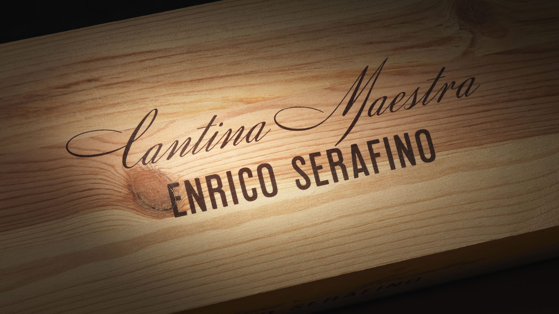 Enrico Serafino Cantina Maestra applicazione brand 