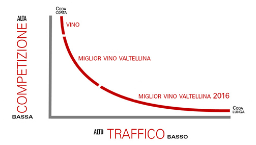 Schema teoria coda lunga per il SEO